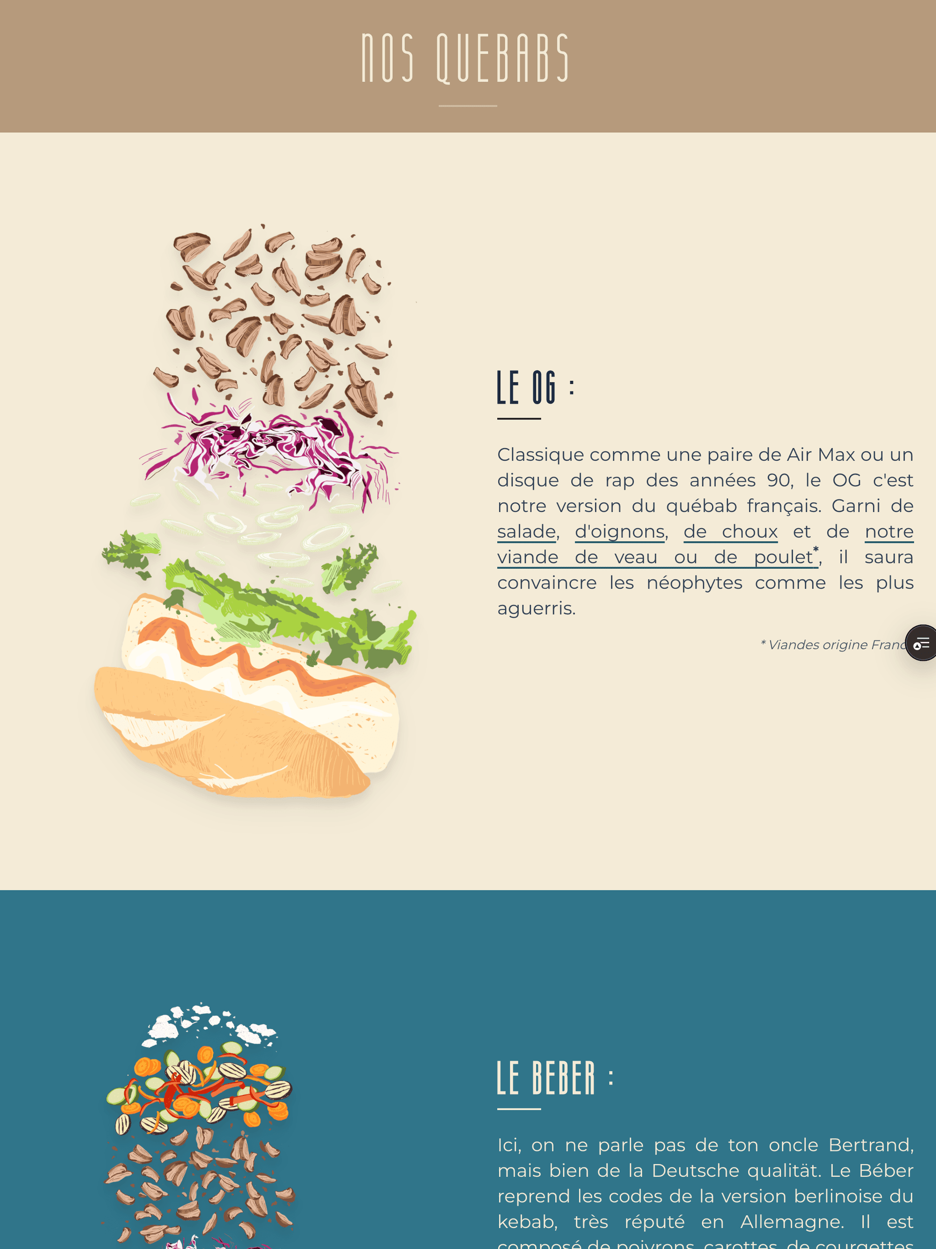 Horizontal - Section contenu