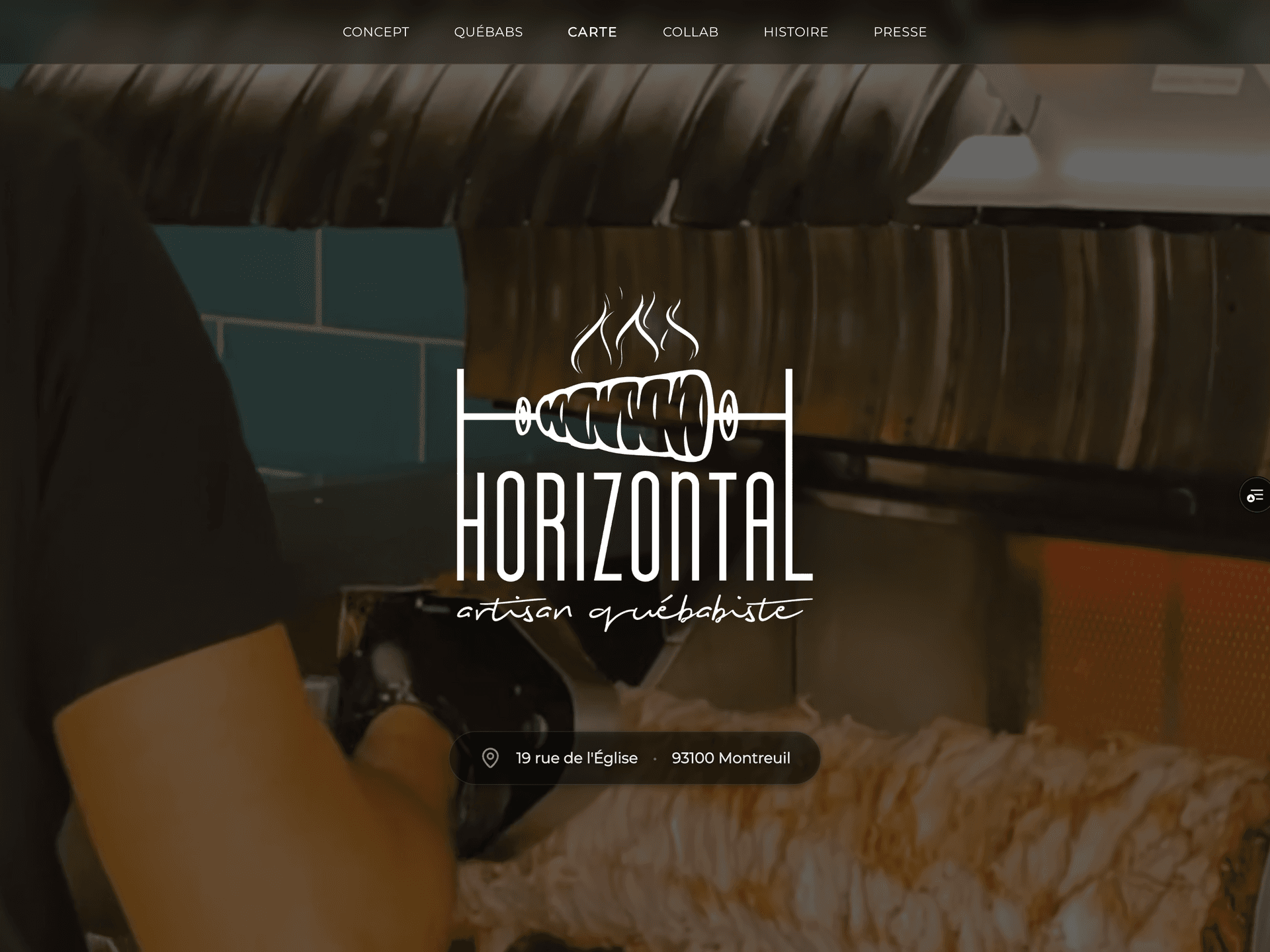 Horizontal - Page d'accueil